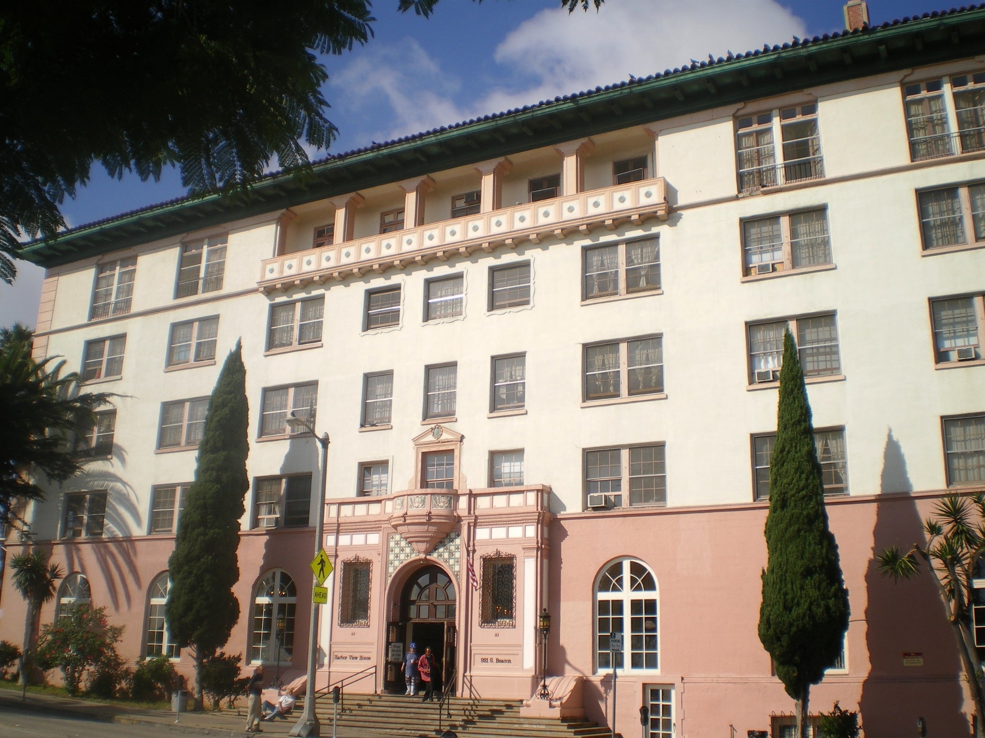 Harbor House on Beacon Street, illustrated