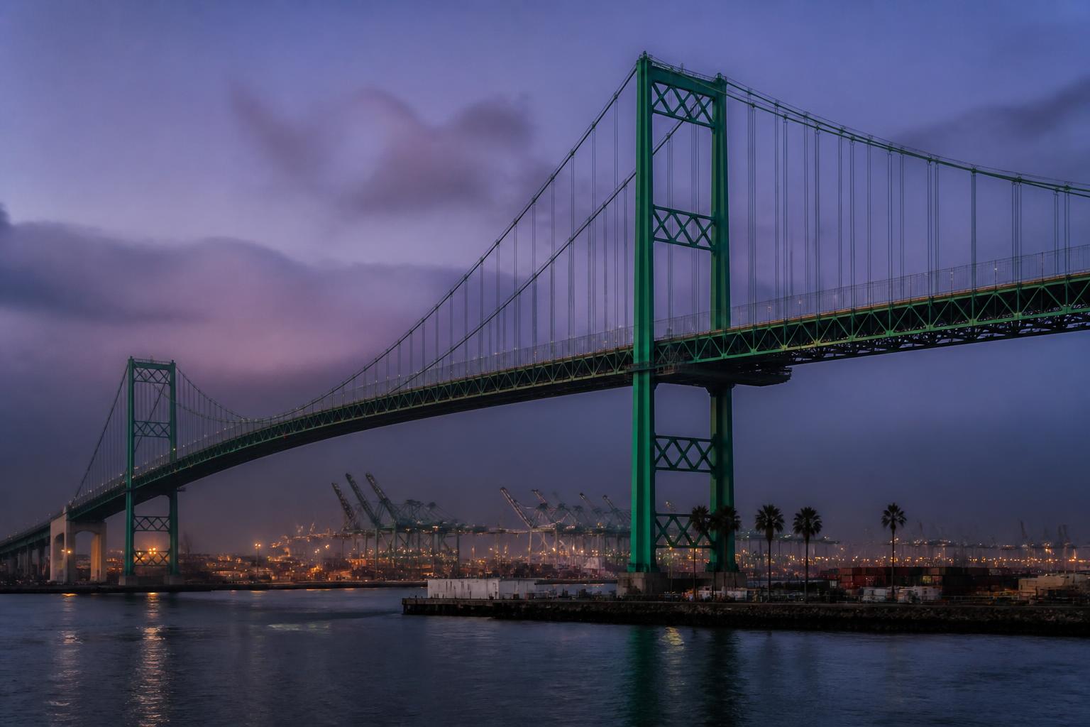 Vincent Thomas Bridge, illustrated